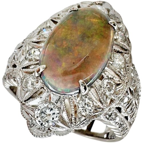 Anello opale nero 1 98 - us, 1,98