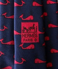 Hermès Hermes Cravatta Tie Cravate Krawatte 7294 EA Moby Dick