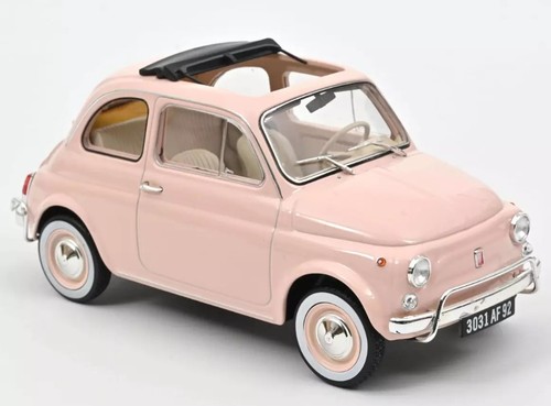 Norev 1968 fiat 500 - fiat, rosa