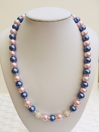 Collana perle vetro - collana, in