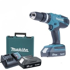 Trapano avvitatore a batteria c/perc. e batt.riserva 18V Litio Makita - HP457DWE