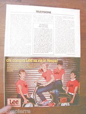 Articolo pubblicità MOTO SCOOTER Vespa Jeans Lee giacca
