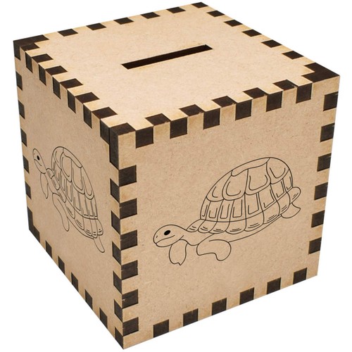 Minimal turtle money box - 'minimal, turtle'