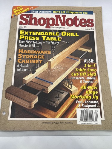 Shopnotes magazine april 2004 - shopnotes,