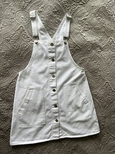 Zara Kids White Overall Button