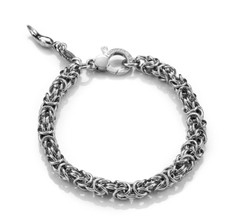07402 Bracciale da donna in Argento 925 Mini Maglia Bizantina Giovanni Raspini
