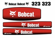 Bobcat 323 decalcomanie adesivi kit Completo
