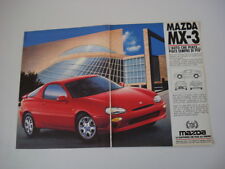 advertising Pubblicità 1992 MAZDA MX-3 MX3 MX 3