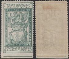 1921 VI Centenario di Dante
