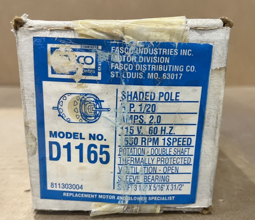 Fasco d1165 motore - motore, palo