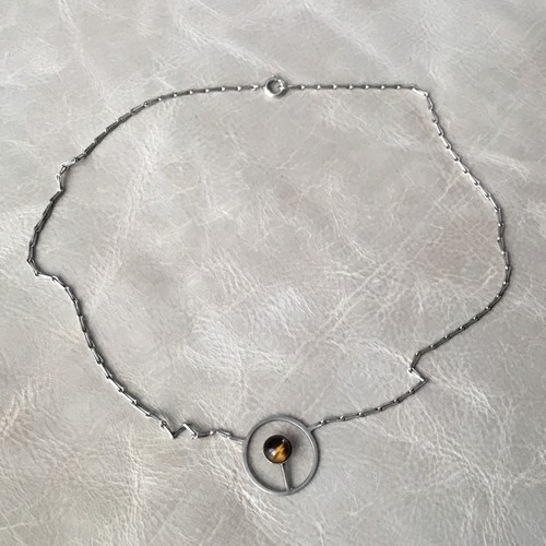Collier design argent - design, ras