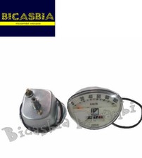 1607 - CONTACHILOMETRI CREMA STEMMA QUADRATO COLORATO VESPA 125 PRIMAVERA SUPER