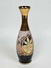 VASO VINTAGE IN VETRO DECORATO