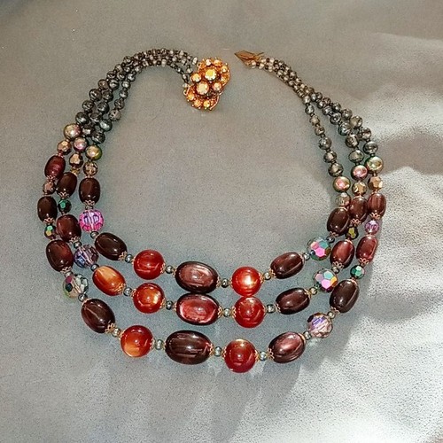 Collana vintage multifilo - vintage,