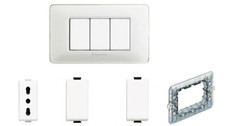 KIT IMPIANTO ELETTRICO PLANA VIMAR PRESE,INTERRUTTORI,PULSANTI,Supporto, prevent