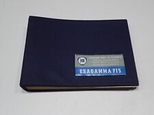 LANCIA ESAGAMMA 715 AUTOBUS INTERURBANO CATALOGO PARTI DI RICAMBIO 1968 (S)