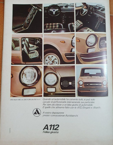 A112 autobianchi auto - a112,