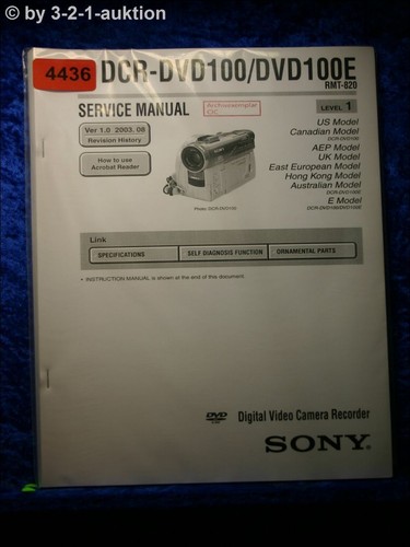 Sony manuale servizio dcr - sony,
