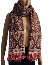 Scialle acrilico paisley
