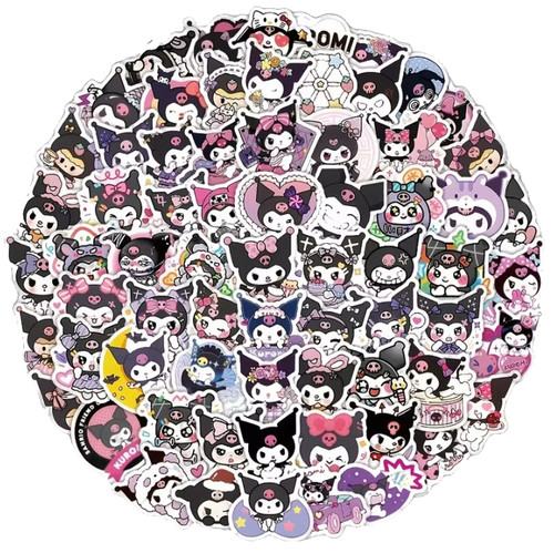 100 adesivi kuromi sanrio - 100,