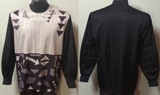 MAGLIA PORTIERE LUDI GRIGIO NERO OPTICAL   TG. XL GOMITI IMBOTTITI