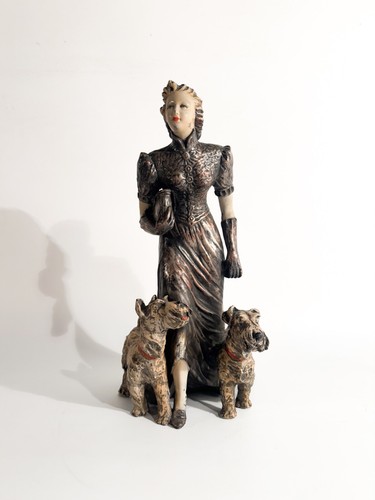 Scultura ceramica dama - ceramica, di