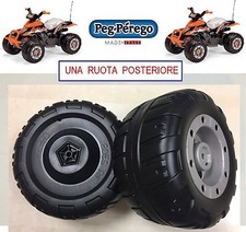 PEG PEREGO RUOTA POSTERIORE  un pezzo CORRAL T-REX 12 VOLT -nuovo-Italia