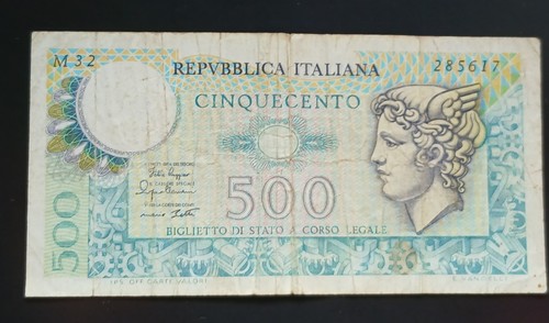 Banconota 500 lire 1979 - 1979., in
