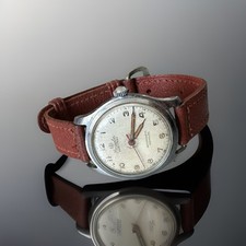 Orologio uomo svizzero vintage raro Reconvilier SHR militare 17 rubini anni '40 GWO 