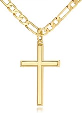 Collana con croce in oro 14 kt