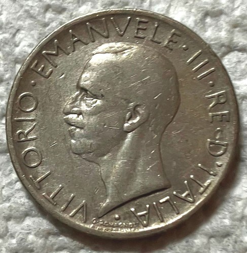 1929 italy lire vittorio - italy, 5