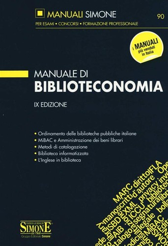 Manuale biblioteconomia - manuale,