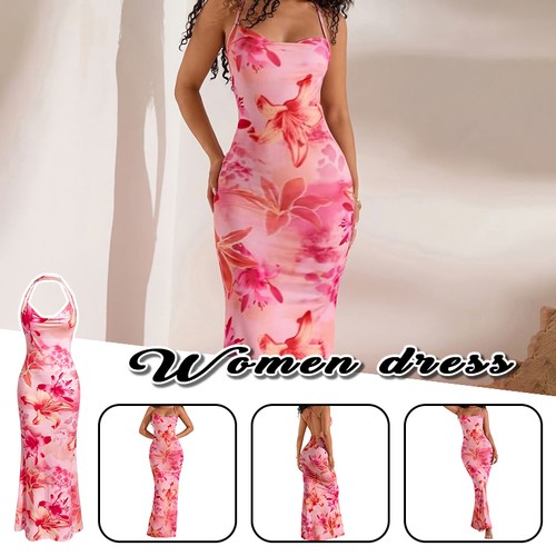 Maxi abito sexy - , stampa