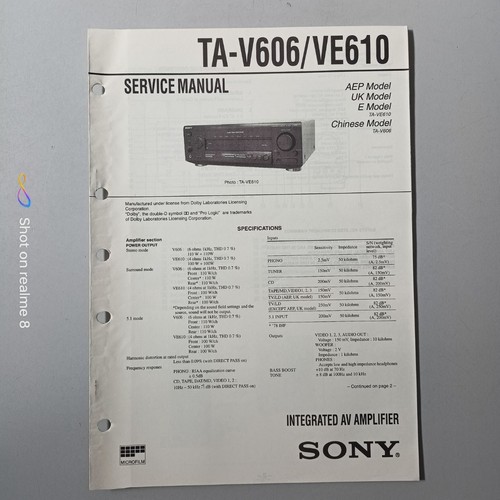 Service manual integrated - manual,