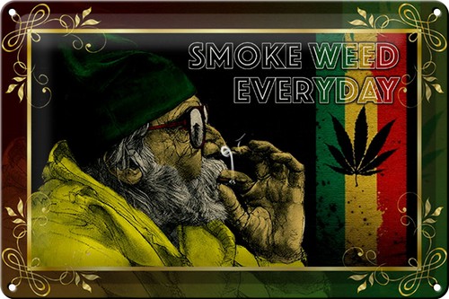 Targa latta cannabis 30x20 - targa,