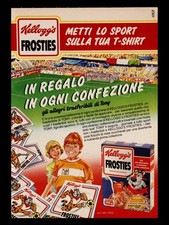 PUBBLICITÀ KELLOG'S FROSTIES 1990 ADVERT / WERBUNG / PUBLICITÉ POSTER
