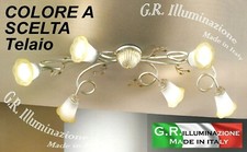 PLAFONIERA IN FERRO BATTUTO