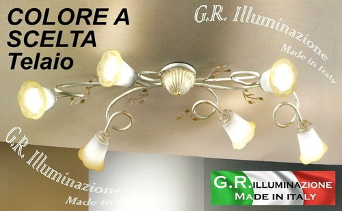 Plafoniera ferro battuto - in,