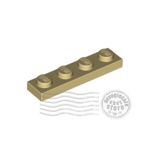 Lego 3710 piastra 1x4 - 6x,