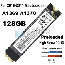 128GB SSD 12+6pin For Apple MacBook Air 11” A1370, 13” A1369 Late 2010 Mid 2011