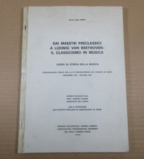 DAI MAESTRI PRECLASSICI A LUDWIG VAN BEETHOVEN: IL CLASSICISMO IN MUSICA 1989-90