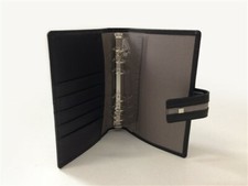 PORTA RUBRICA AGENDA AD ANELLI NAZARENO GABRIELLI ORGANIZER  IN SIMIL PELLE NERO