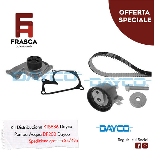 Kit distribuzione pompa acqua - kit,