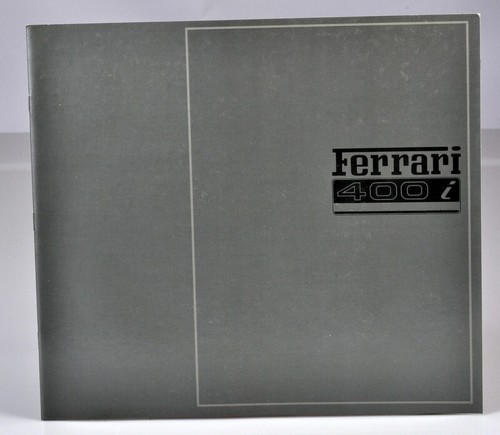 Ferrari 400i 1983 catalogue - ferrari, 1983,
