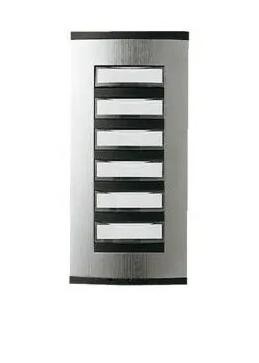 Placca pulsanti grigio - 6,