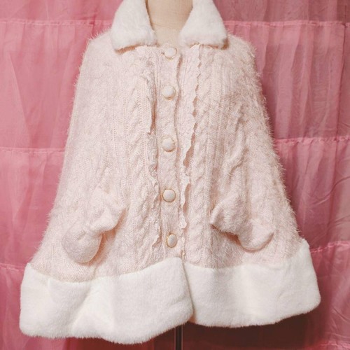 Poncho cappotto rosa usato liz - rosa,
