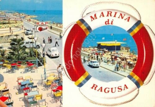 Cartolina ragusa vedute - ragusa,