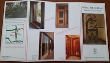Depliant pubblicitario vintage Greco Michele. Industria Infissi In Legno
