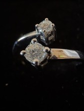 anello In Oro Bianco 18 K con