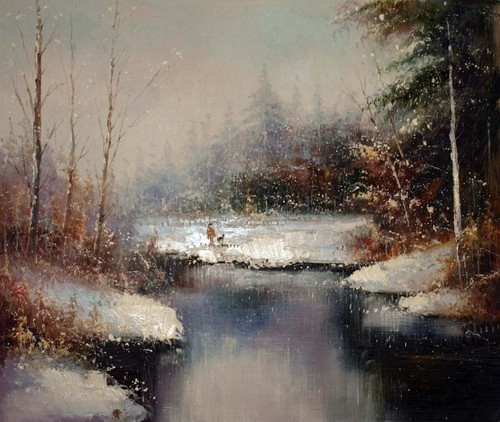 Quadro olio tela - quadro, paesaggio